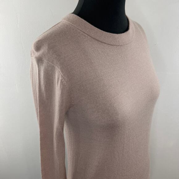 CLUB MONACO Wool Sweater Beige Long Sleeve Crewneck Knit Pullover Size XS - Picture 6 of 11